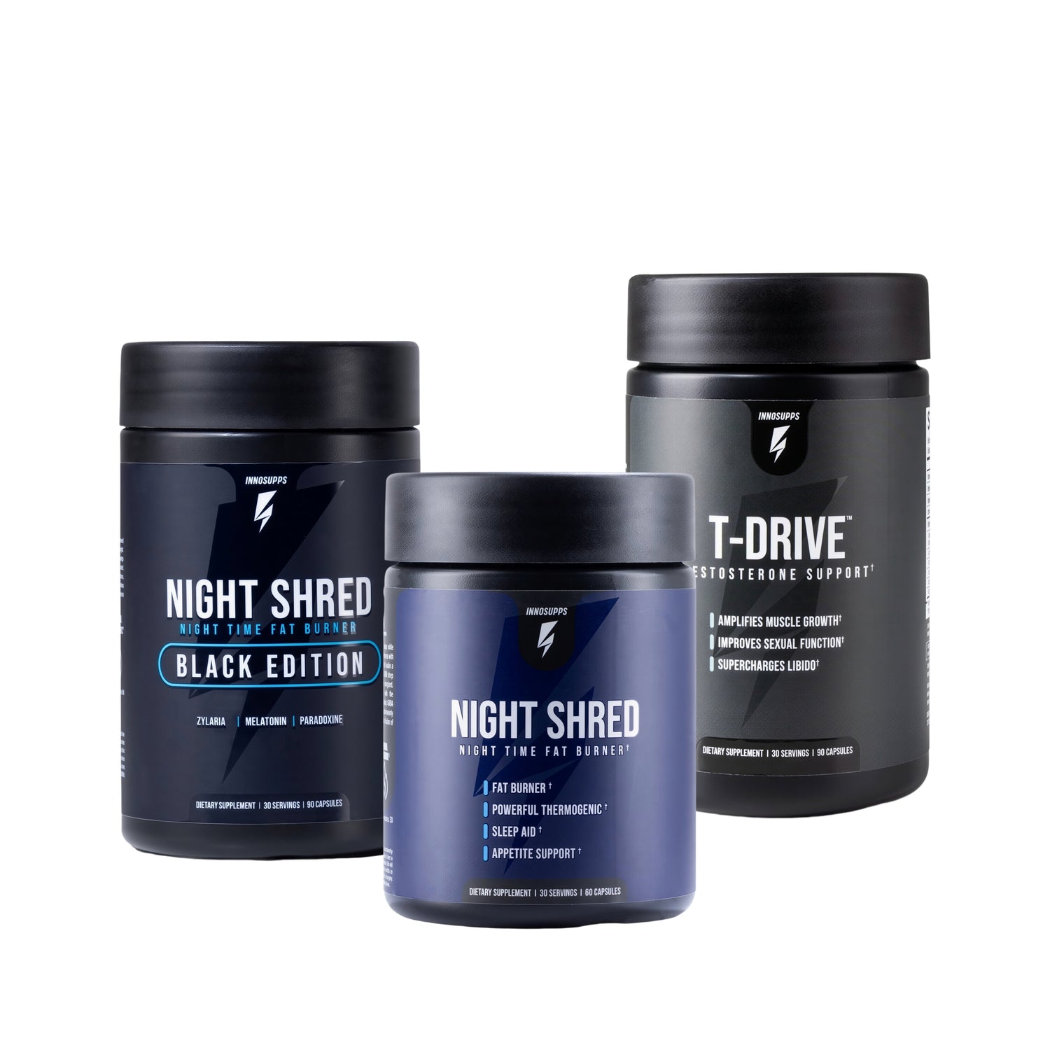InnoSupps Night Shred+Night Shred Black+T-drive